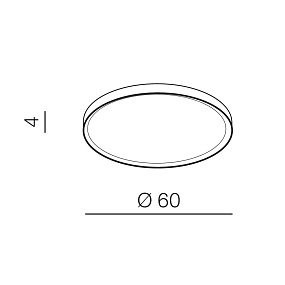 Светодиодный потолочный светильник Azzardo Thin Round CCT AZ3432