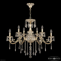 Большая хрустальная люстра Bohemia IVELE Crystal 70123/10/320 B GW