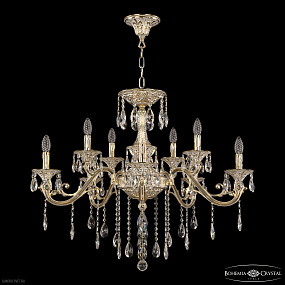 Большая хрустальная люстра Bohemia IVELE Crystal 70123/10/320 B GW