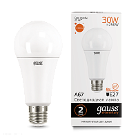 Лампа Gauss LED Elementary A67 30W E27 3000K 73219