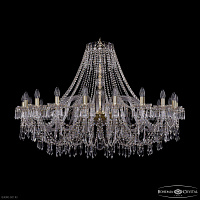 Большая хрустальная люстра Bohemia IVELE Crystal 1403/20/460 G