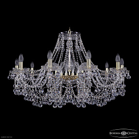 Большая хрустальная люстра Bohemia IVELE Crystal 1409/10/360 G