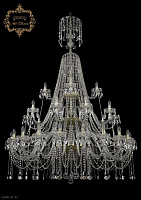 Большая хрустальная люстра Bohemia Art Classic 11.12.20+10+5.530.3d.XL-205.Gd.Sp