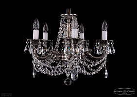 Литая подвесная люстра с хрусталем Bohemia IVELE Crystal 1701/5/181/C/NB