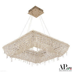 Хрустальная подвесная светодиодная люстра APL LED Rimini S503.0.60.B.4000.Gold