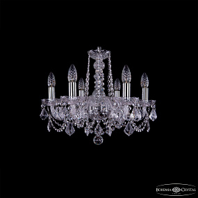Хрустальная подвесная люстра Bohemia IVELE Crystal 1402/6/160/Ni/Leafs