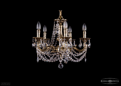 Литая подвесная люстра с хрусталем Bohemia IVELE Crystal 1701/5/181/C/GB