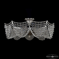 Хрустальная потолочная люстра Bohemia IVELE Crystal 77181/58 Ni