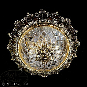 Люстра потолочная ARTGLASS CHARLIZE DIA 320 BRASS ANTIQUE