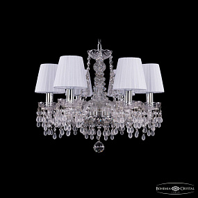 Хрустальная подвесная люстра Bohemia IVELE Crystal 1410/6/160 Ni V0300 SH2