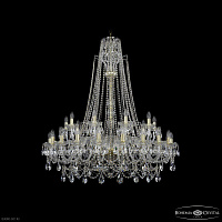 Большая хрустальная люстра Bohemia IVELE Crystal 1411/20+10/400/XL-130 G