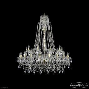 Большая хрустальная люстра Bohemia IVELE Crystal 1411/20+10/400/XL-130 G