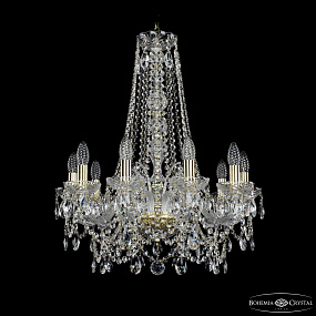 Хрустальная подвесная люстра Bohemia IVELE Crystal 1411/10/195/h-70 G