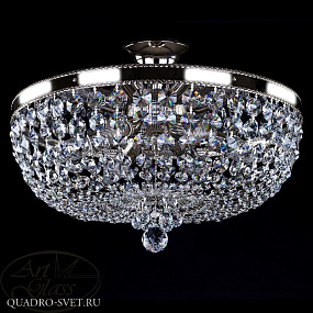 Люстра потолочная ARTGLASS GERTA DIA 450 NICKEL CE