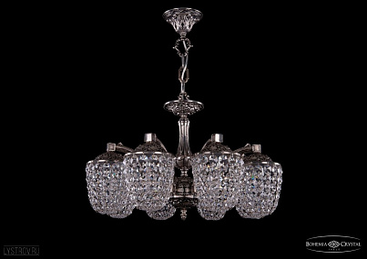 Литая подвесная люстра с хрусталем Bohemia IVELE Crystal 1772/8/150/NB