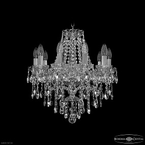 Хрустальная подвесная люстра Bohemia IVELE Crystal 1415/10/165 Ni