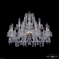 Хрустальная подвесная люстра Bohemia IVELE Crystal 1403/10+5/240 G