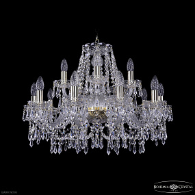 Хрустальная подвесная люстра Bohemia IVELE Crystal 1403/10+5/240 G