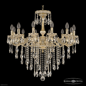 Подвесная хрустальная люстра Bohemia Ivele Crystal 75102/12/250 B GW