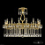Большая хрустальная люстра Bohemia Ivele Crystal 75302/16/360 A G