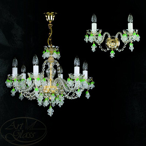 Люстра подвесная ARTGLASS GIZELA VI. VINO WHITE ST