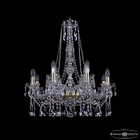 Хрустальная подвесная люстра Bohemia IVELE Crystal 1413/8+4/220/h-73 G
