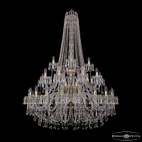 Большая хрустальная люстра Bohemia IVELE Crystal 1403/20+10+5/400/h-160/3d G