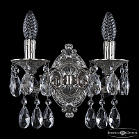 Бра с хрусталем Bohemia Ivele Crystal Florence 7102B11/2/125 A Ni