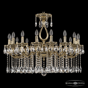 Подвесная хрустальная люстра Bohemia Ivele Crystal 75301/16/300 A GB