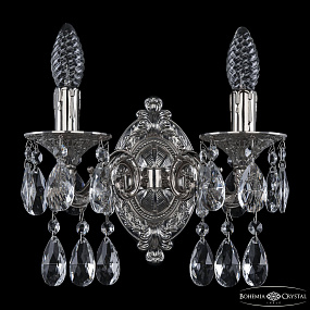 Бра с хрусталем Bohemia Ivele Crystal Florence 7102B11/2/125 A Ni