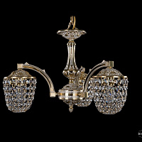 Литая подвесная люстра с хрусталем Bohemia IVELE Crystal 1772/3/150/GW