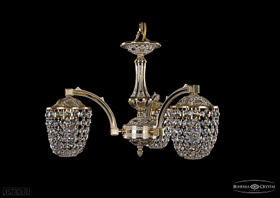 Литая подвесная люстра с хрусталем Bohemia IVELE Crystal 1772/3/150/GW
