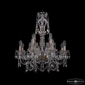 Хрустальная подвесная люстра Bohemia IVELE Crystal 1411/8+4/195/XL-65 Pa