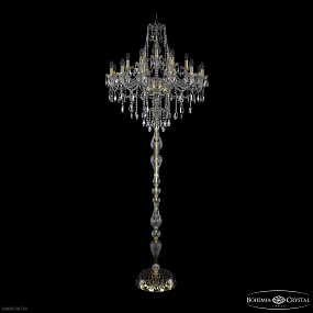 Торшер с хрусталем Bohemia IVELE Crystal 1415T1/12+6+3/300-225 G