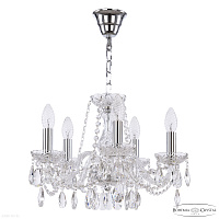 Хрустальная подвесная люстра Bohemia IVELE Crystal 116/5/141 Ni
