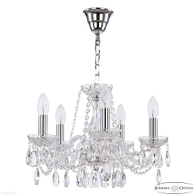 Хрустальная подвесная люстра Bohemia IVELE Crystal 116/5/141 Ni