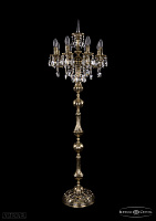 Литой торшер с хрусталем Bohemia IVELE Crystal 7000/8/125-134/B/GB