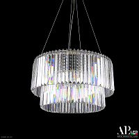 Хрустальная подвесная светодиодная люстра APL LED Sicilia SH09.55.C.Ni.4000