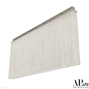 Хрустальная потолочная светодиодная люстра APL LED Sicilia SH15.120-50.A.Ni.4000.PK