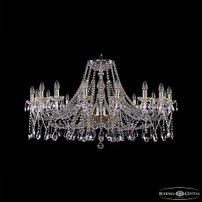 Хрустальная подвесная люстра Bohemia IVELE Crystal 1413/16/400/G