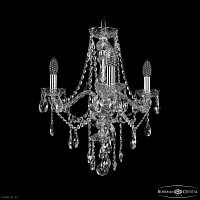 Хрустальная подвесная люстра Bohemia IVELE Crystal 1415/3/165 Ni