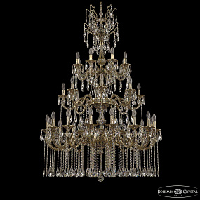 Большая хрустальная люстра Bohemia Ivele Crystal Florence 71101/16+8+8/360/XL/3d A GB