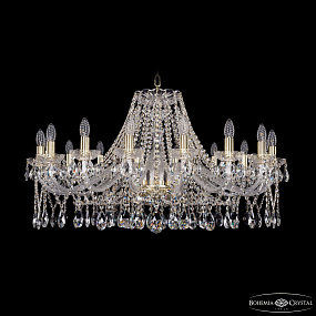 Хрустальная подвесная люстра Bohemia IVELE Crystal 1413/16/360/G