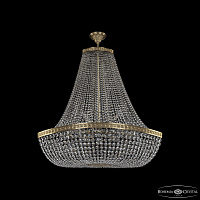 Большая хрустальная люстра Bohemia IVELE Crystal 19113/H2/100IV Pa