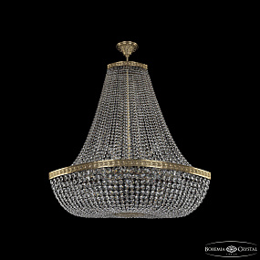 Большая хрустальная люстра Bohemia IVELE Crystal 19113/H2/100IV Pa