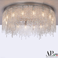 Хрустальная потолочная люстра APL LED Sicilia SH02.73.B.Ni.E14.PK