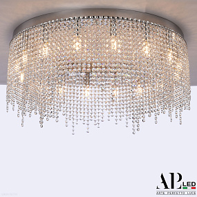 Хрустальная потолочная люстра APL LED Sicilia SH02.73.B.Ni.E14.PK