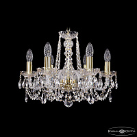 Хрустальная подвесная люстра Bohemia IVELE Crystal 1402/6/160/G