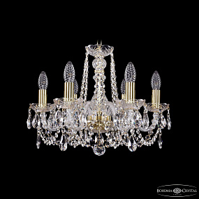 Хрустальная подвесная люстра Bohemia IVELE Crystal 1402/6/160/G