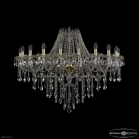 Большая хрустальная люстра Bohemia IVELE Crystal 1415/20/400 G